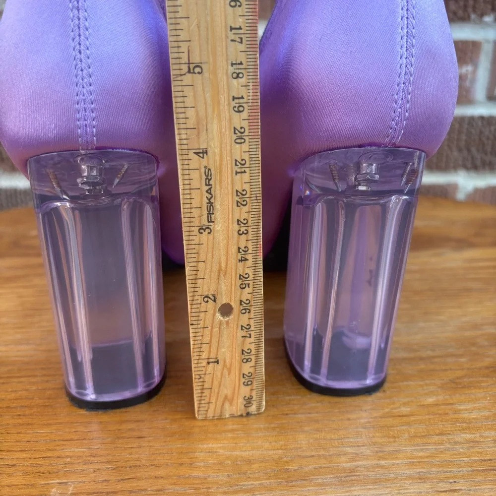 Dolls Kill x Sugar Thrillz Luv Me or Hate Me Lilac Bootie Women’s Size 11 - Picture 6 of 7